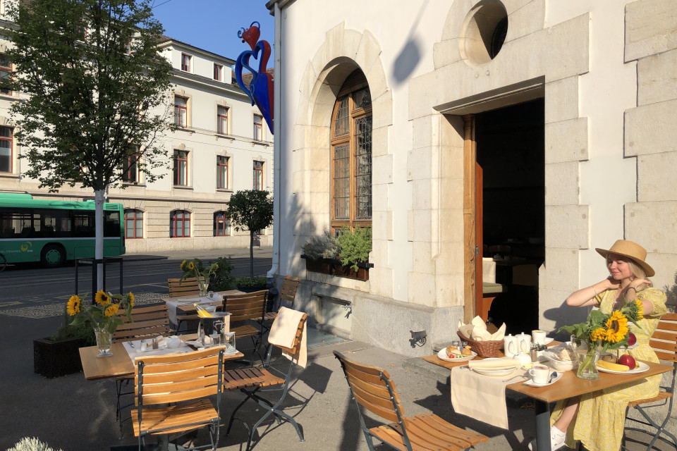 Frühstücken im Freie