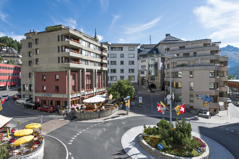 Aussenansicht Hauser St. Moritz